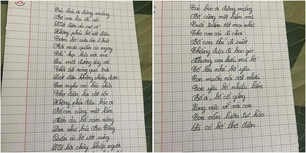 Bố là thợ điện bị 'ném đá', cô bé lớp 5 làm thơ thanh minh nghẹn ngào Bố là thợ điện bị 'ném đá', cô bé lớp 5 làm thơ thanh minh nghẹn ngào