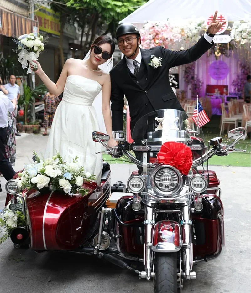 Cô dâu chú rể vừa cool ngầu vừa lãng mạn trong ngày vui