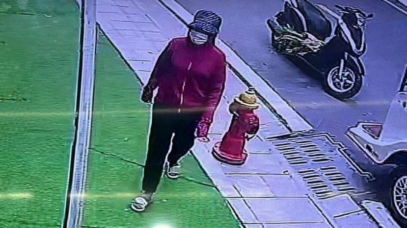 Hình ảnh về nghi phạm bắt cóc bé gái 2 tuổi tại một khu đô thị cao cấp ở Gia Lâm