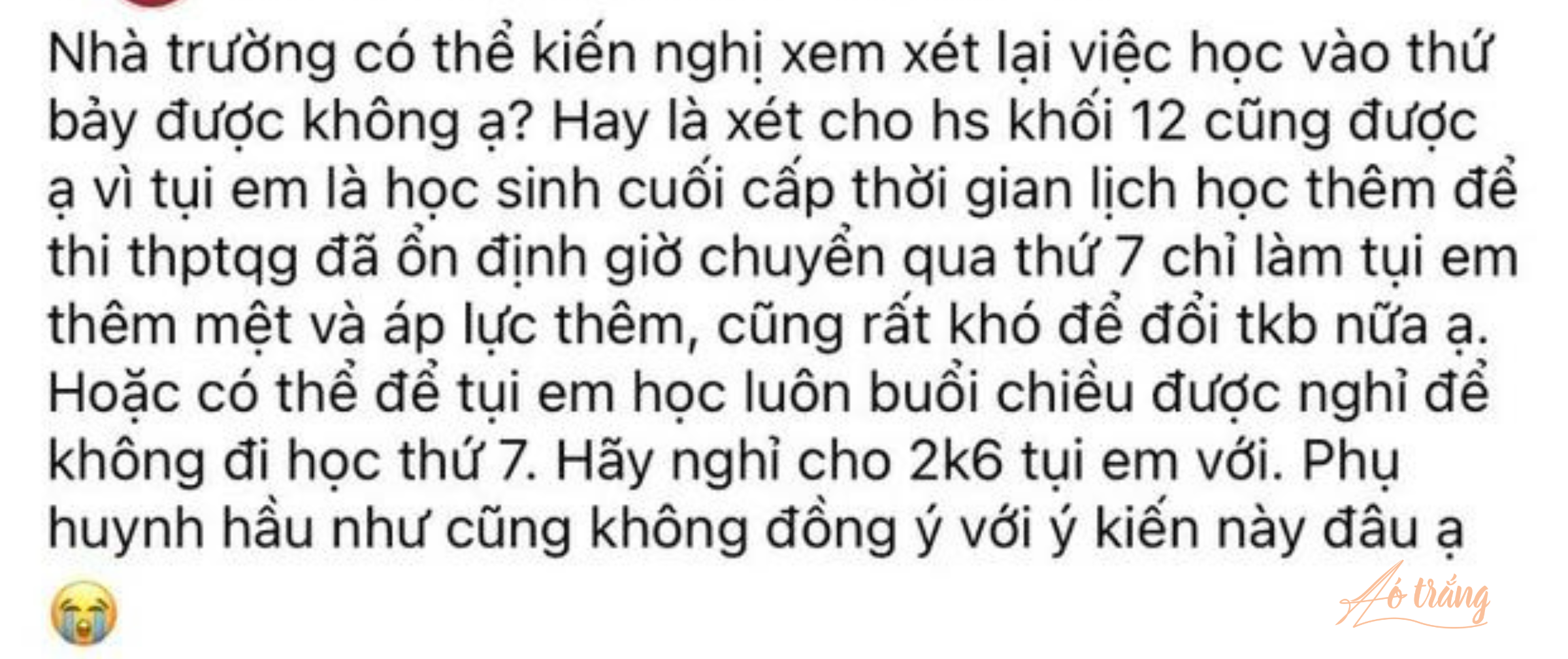 Nhiều học sinh không muốn đi học vào ngày thứ 7 Nhiều học sinh không muốn đi học vào ngày thứ 7