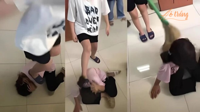Nữ sinh lớp 6 bị bạn học hành hung thô bạo tại trường học. Nữ sinh lớp 6 bị bạn học hành hung thô bạo tại trường học.