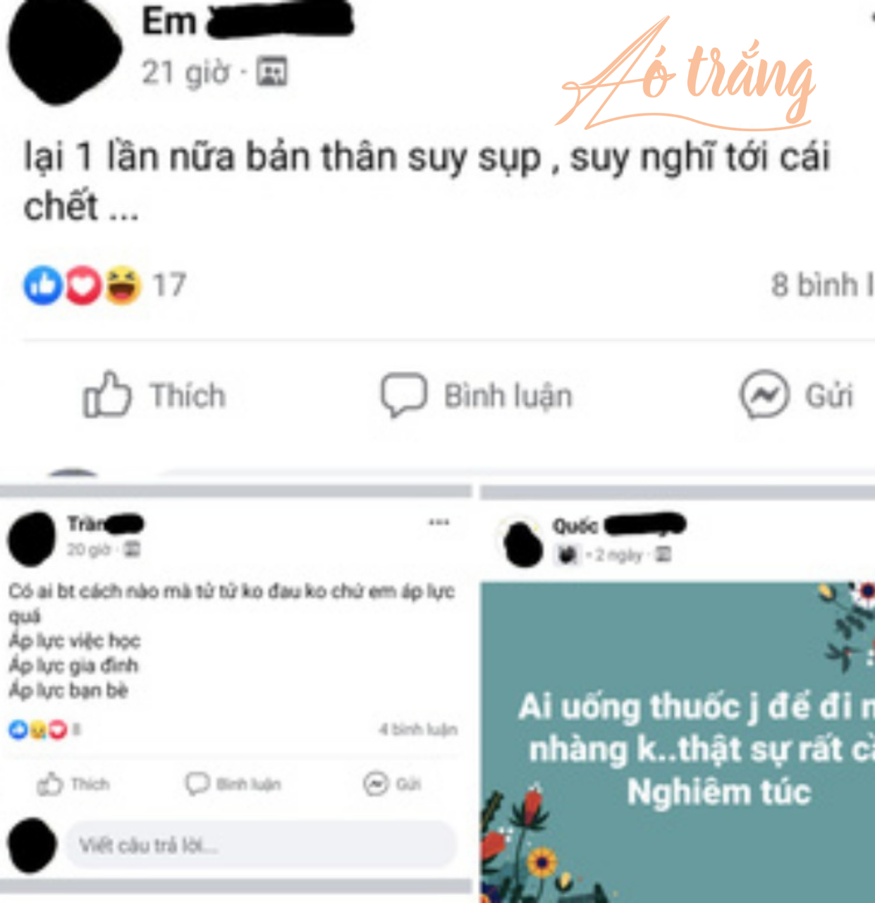 Thông tin đăng tải trên nhóm “Hội những người muốn tự tử” trên mạng xã hội. Thông tin đăng tải trên nhóm “Hội những người muốn tự tử” trên mạng xã hội.