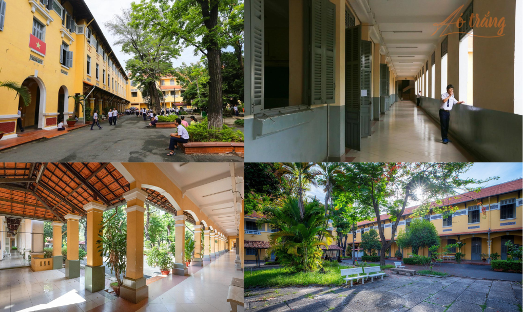 Trường đặc trưng cho lối kiến trúc Gothic phổ biến đầu thế kỷ XX với sự pha trộn hài hòa giữa Đông và Tây Trường đặc trưng cho lối kiến trúc Gothic phổ biến đầu thế kỷ XX với sự pha trộn hài hòa giữa Đông và Tây