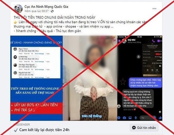 Người dân tuyệt đối không tin dịch vụ "hỗ trợ lấy lại tiền lừa đảo" trên MXH