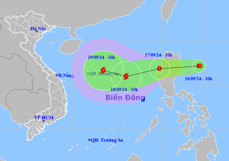 Biển Đông có thể đón bão số 4