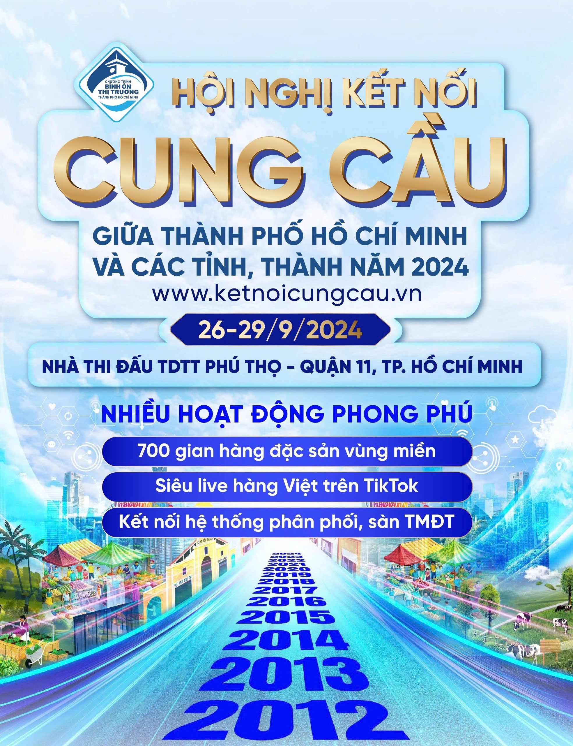 Hàng ngàn doanh nghiệp tham gia Hội nghị kết nối cung cầu tại TP.HCM