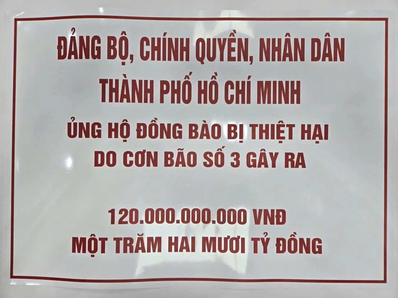 TPHCM ủng hộ 120 tỷ đồng cho người dân bị thiệt hại do bão lũ