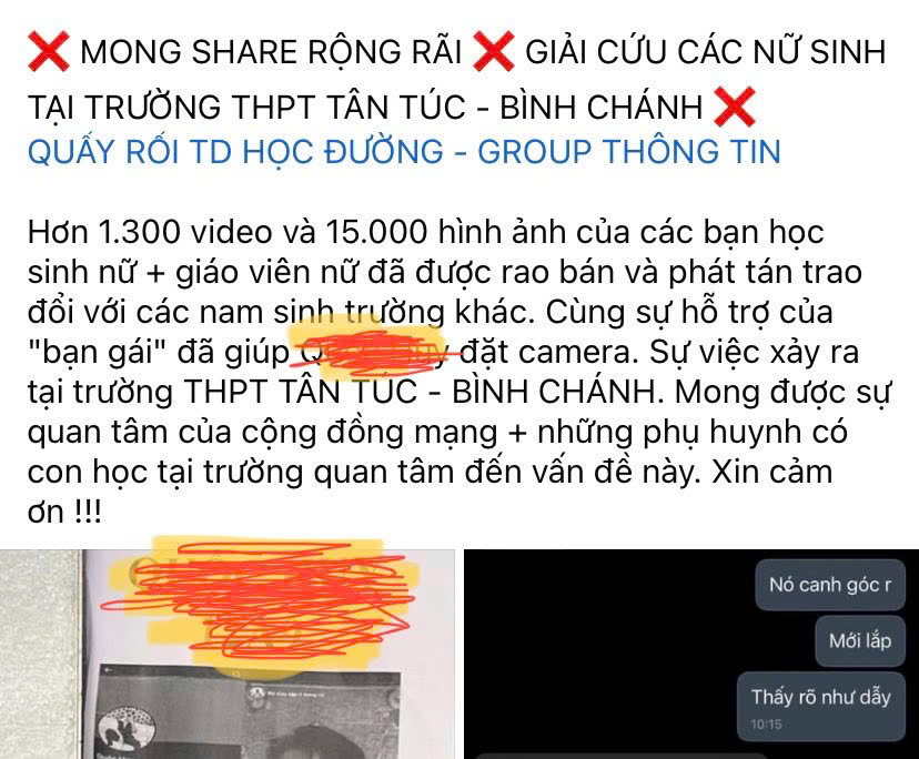 Sự thật vụ nam sinh đặt camera quay lén trong nhà vệ sinh nữ