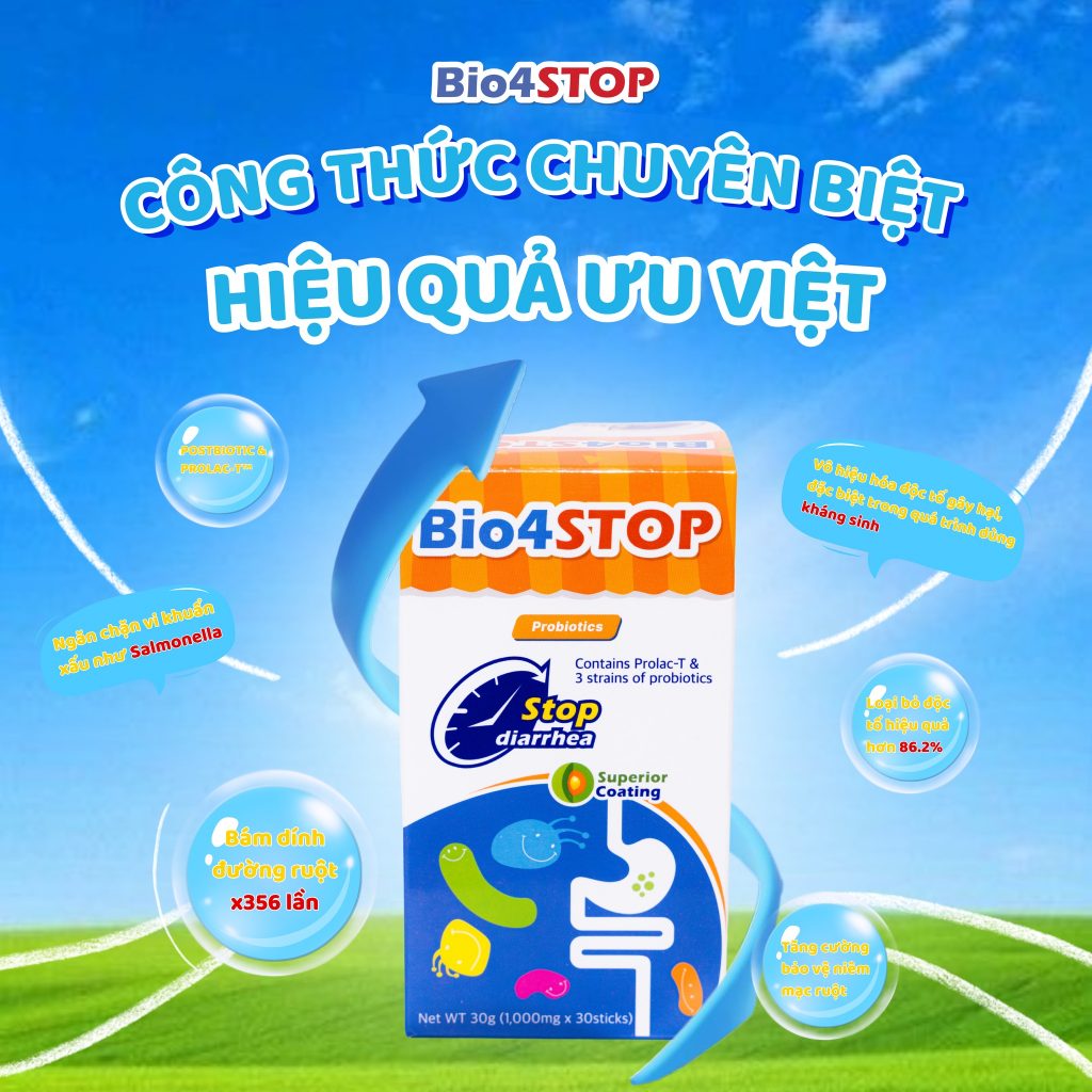 Khám phá sức mạnh của men vi sinh bao kép Bio4STOP