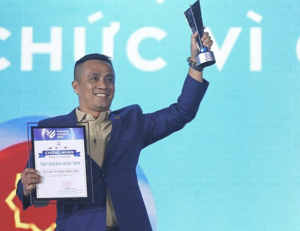 Tập đoàn Hoa Sen được vinh danh Tổ chức Vì cộng đồng tại Vietnam iContent Awards 2024