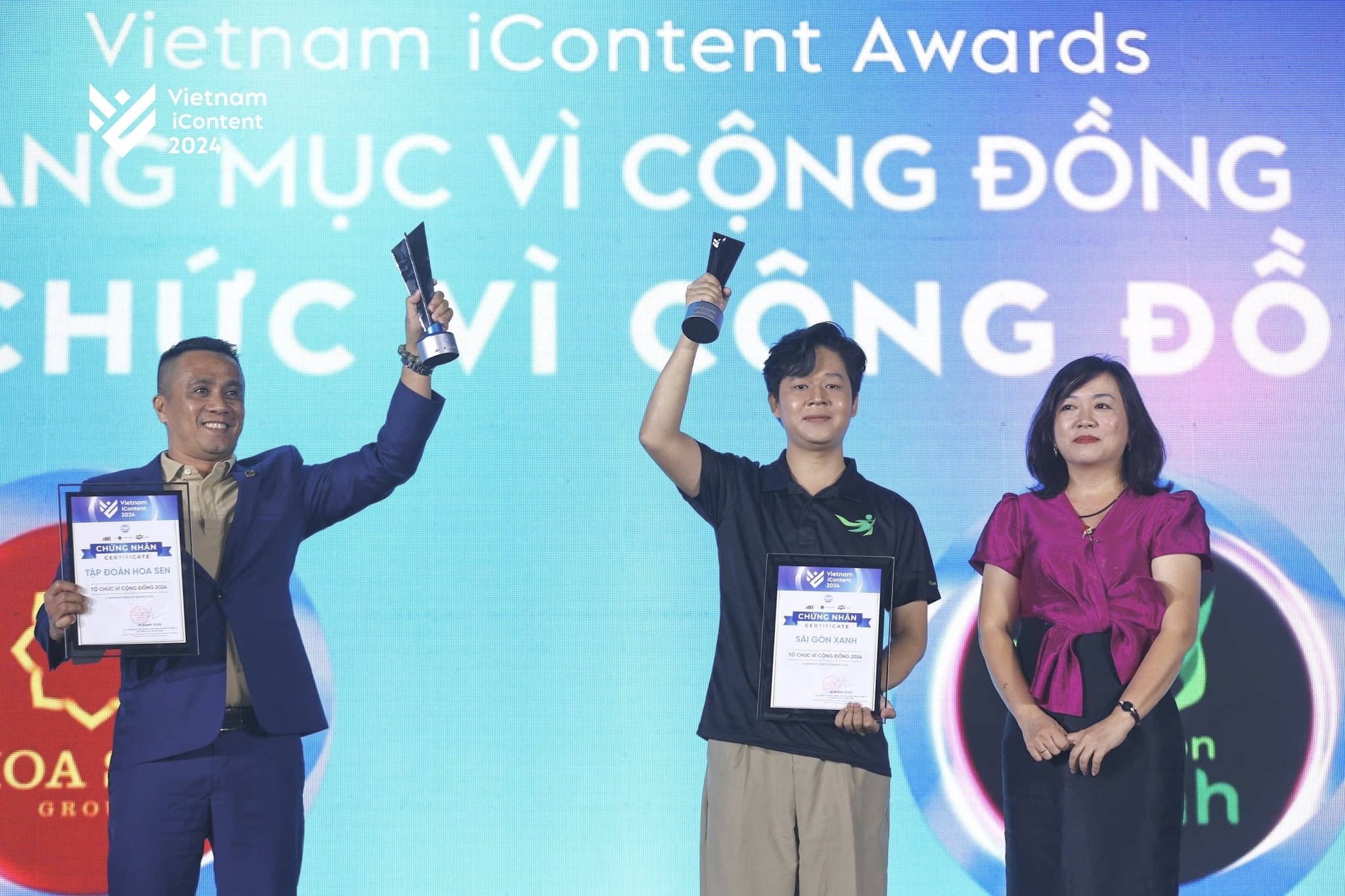 Tập đoàn Hoa Sen được vinh danh Tổ chức Vì cộng đồng tại Vietnam iContent Awards 2024