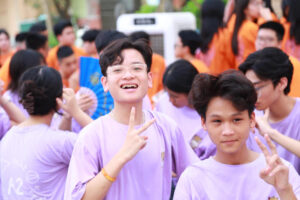 Học sinh Trường THCS Nguyễn Phong Sắc. Ảnh: Fanpage nhà trường