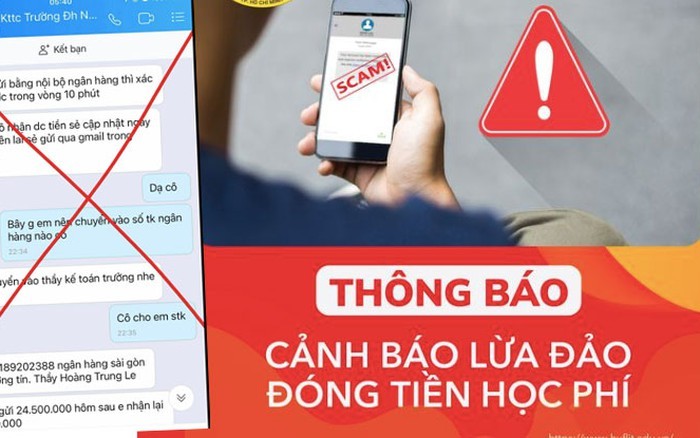 Thủ đoạn lừa đảo 'hoàn tiền học phí' nhắm vào phụ huynh học sinh - Ảnh minh họa.