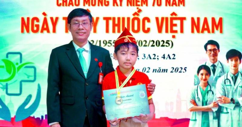 Vũ Nguyên Hiếu, học sinh lớp 5 Trường Nam Việt