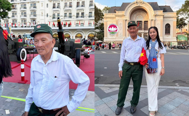 Cựu chiến binh Trần Văn Thanh đã tới TP. Hồ Chí Minh. (Nguồn: Hội đồng hương Nghệ An)