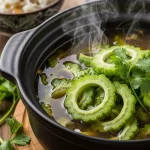 Khổ qua chứa nhiều dưỡng chất có tác dụng cải thiện chức năng gan ẢNH: AI
