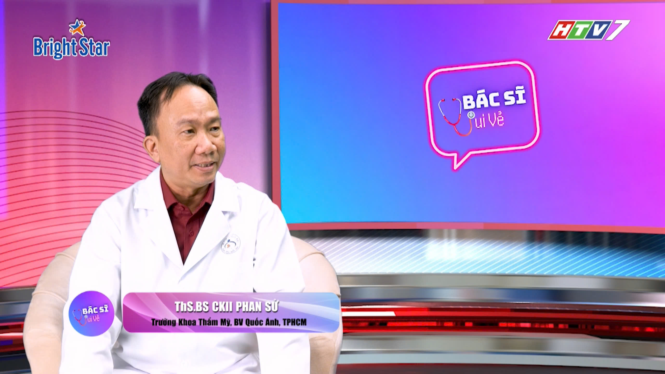 Thạc sĩ –Bác sĩ CKII Phan Sử (Trưởng khoa thẩm mỹ, BV Đa khoa Quốc Ánh TPHCM)