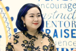 Cô Hà Minh, người sáng lập Mentors14. Ảnh: Thanh Hùng