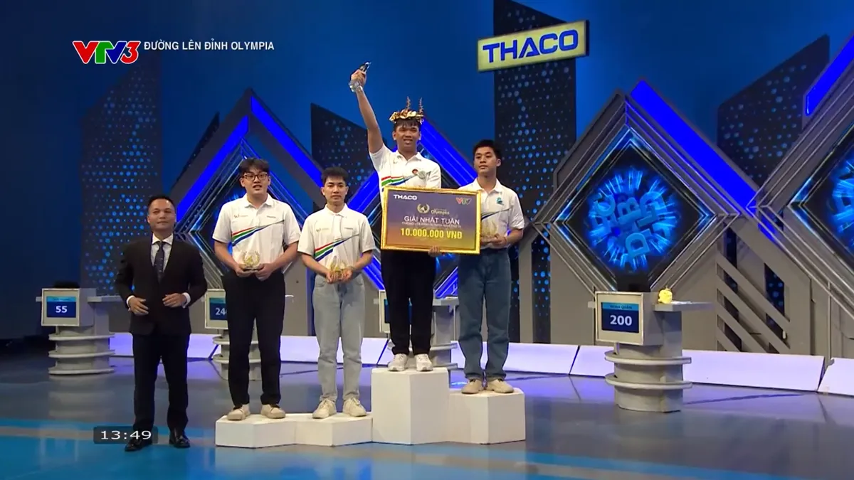Nam sinh Bình Dương xuất sắc giành vòng nguyệt quế Đường lên đỉnh Olympia