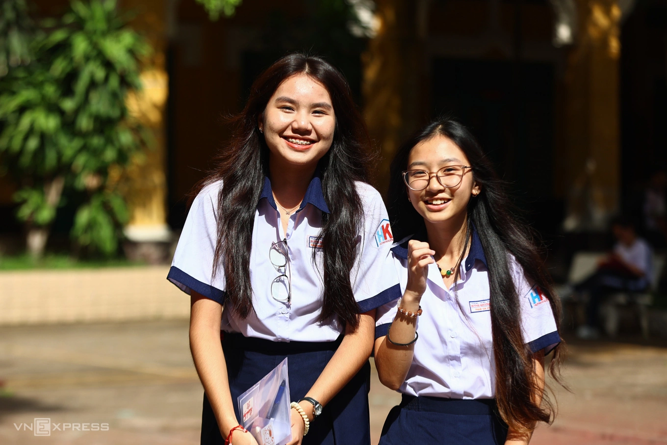 Thí sinh dự thi lớp 10 công lập TP HCM tại điểm thi THPT Trưng Vương, quận 1, tháng 6/2025. Ảnh: Quỳnh Trần