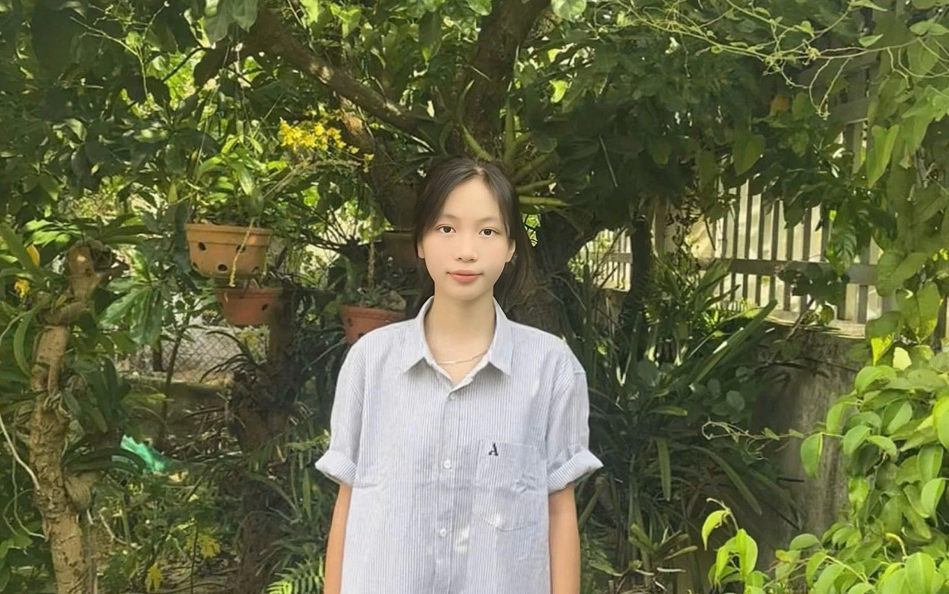 Nguyễn Thị Thúy Hằng, thủ khoa đầu vào trường THPT chuyên Võ Nguyên Giáp, năm học 2025-2026. Ảnh: Nhân vật cung cấp