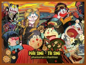 Cùng Doraemon bước vào thế giới trong tranh qua triển lãm Phái Sinh - Tái Sinh
