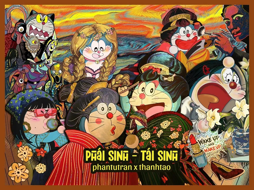 Cùng Doraemon bước vào thế giới trong tranh qua triển lãm Phái Sinh - Tái Sinh