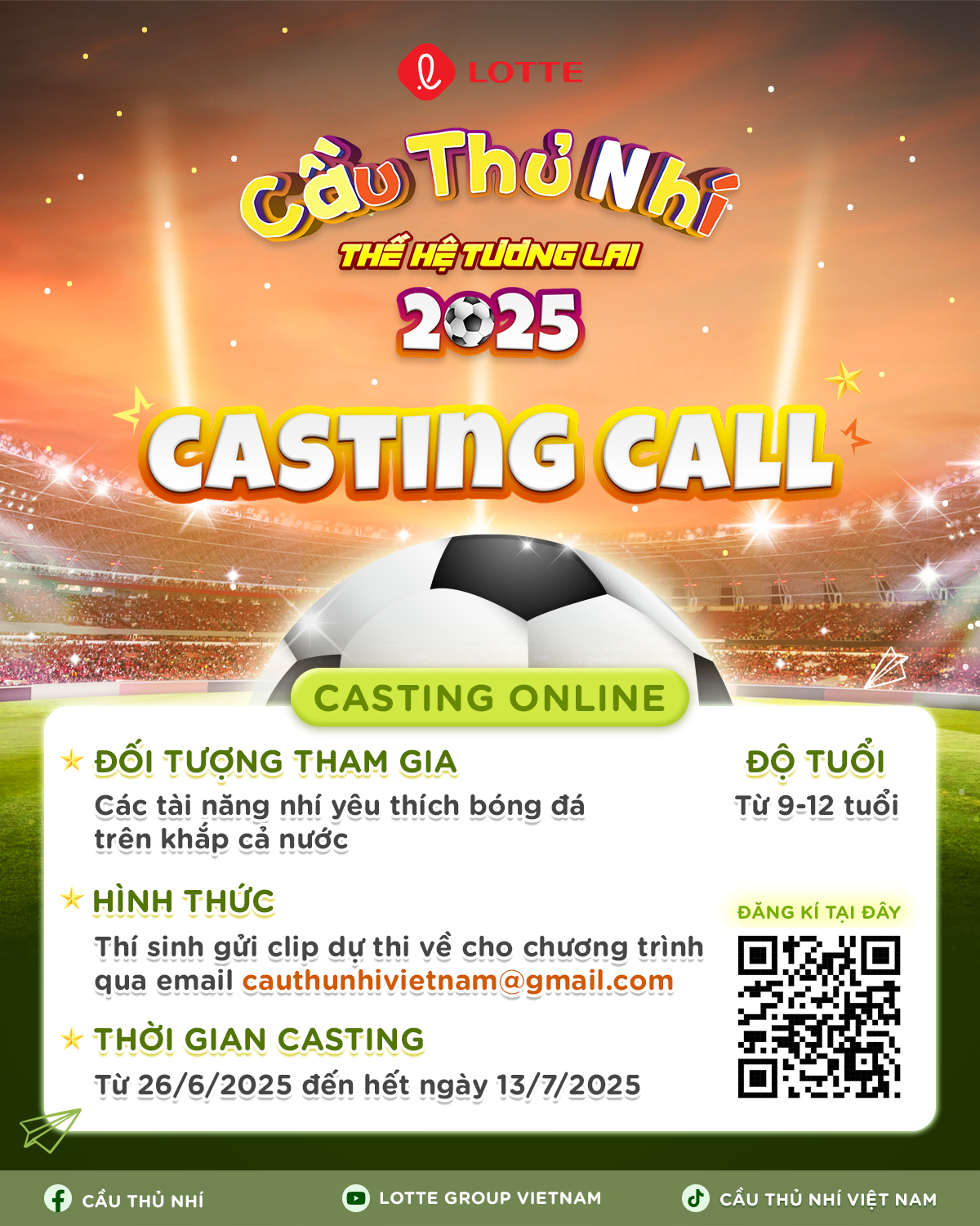 Cầu thủ nhí 2025 chính thức trở lại Cầu thủ nhí 2025 chính thức trở lại