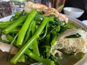Rau muống mang lại nhiều lợi ích cho sức khỏe (Ảnh minh họa: N.P).