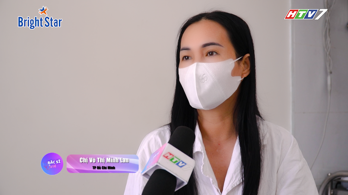 Một nữ khách hàng của trung tâm