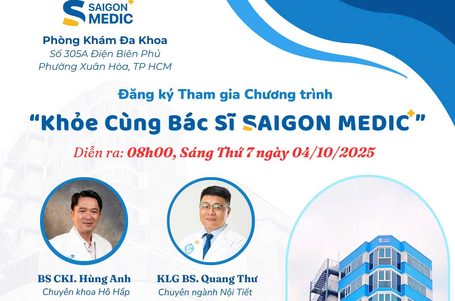 Saigon Medic tổ chức chương trình “Khỏe cùng Bác sĩ” – Miễn phí kiểm tra sức khỏe tiểu đường