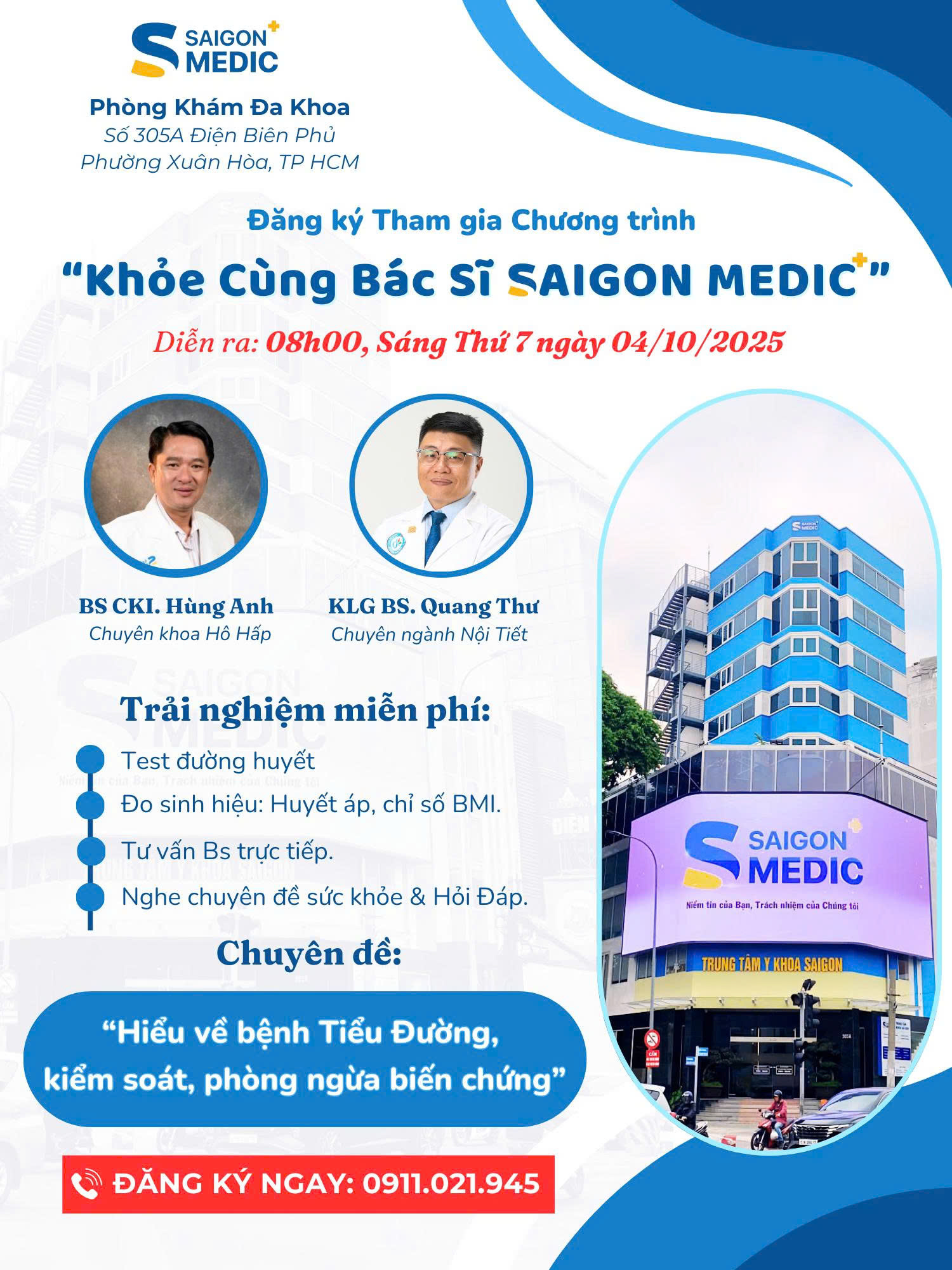 Khỏe cùng Bác sĩ Saigon Medic – Hành trình lan tỏa sức khỏe cộng đồng