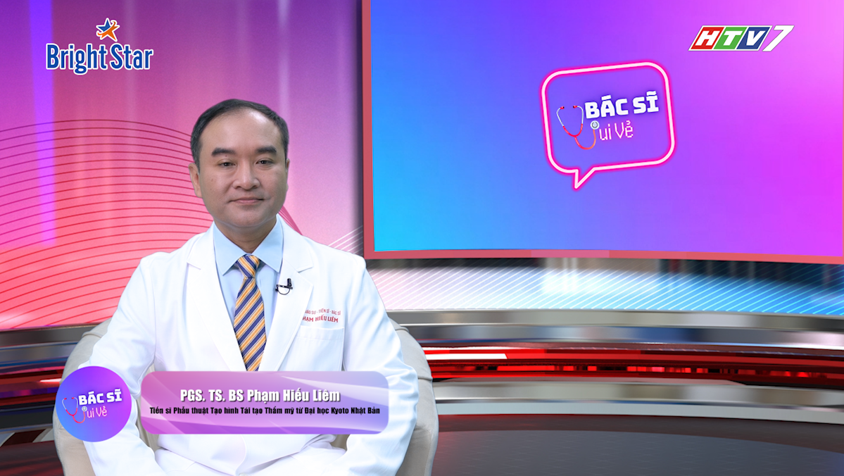 PGS.TS.BS Phạm Hiếu Liêm (Tiến sĩ Phẫu thuật Tạo hình Tái tạo & Thẩm mỹ tại Đại học Kyoto, Nhật Bản, đồng thời là Tổng Thư ký Hội Phẫu thuật Tạo hình Thẩm mỹ TP.HCM)