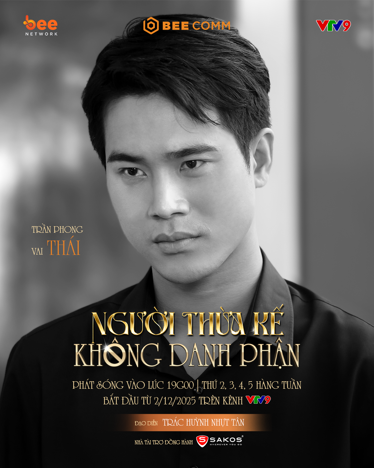 Phim Người thừa kế không danh phận phát sóng lúc 19h trên VTV9 từ thứ Hai đến thứ Năm, bắt đầu từ ngày 02/12/2025