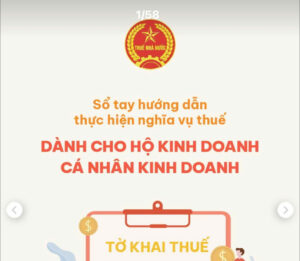 Sổ tay hướng dẫn thực hiện nghĩa vụ thuế dành cho hộ kinh doanh, cá nhân kinh doanh
