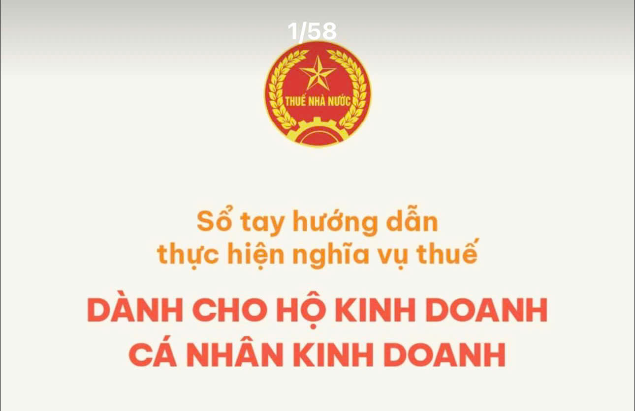 Sổ tay thuế cho hộ kinh doanh: Hiểu đúng để làm đúng nghĩa vụ với Nhà nước