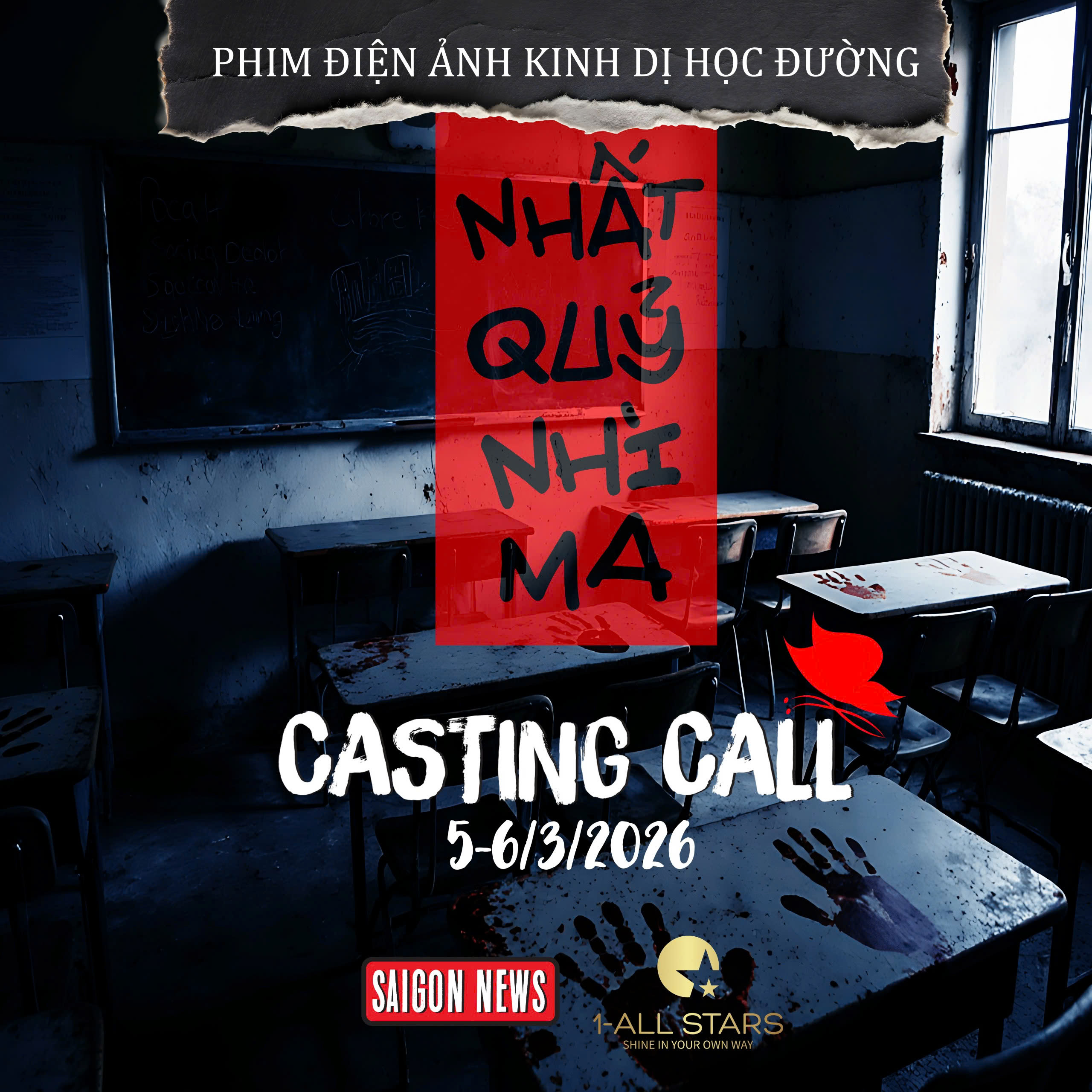 Dự án phim kinh dị học đường gây tò mò khi hé lộ câu chuyện rùng mình phía sau những hành lang tưởng chừng quen thuộc