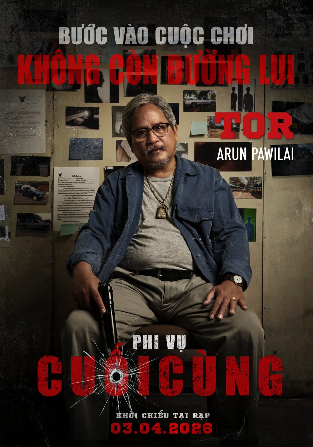 Diễn viên Somphol Rungphanit là nam chính trong phim “Phi vụ cuối cùng”.