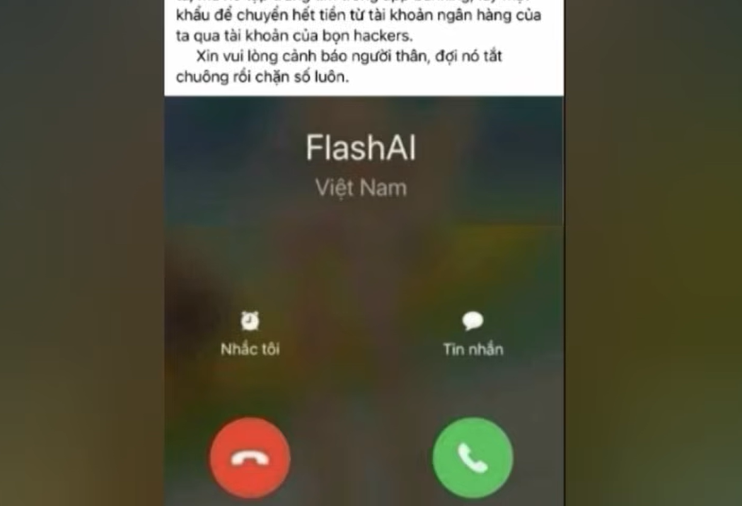 Lời Cảnh Báo: Thực hư về cuộc gọi mất tiền giống như FlashAI
