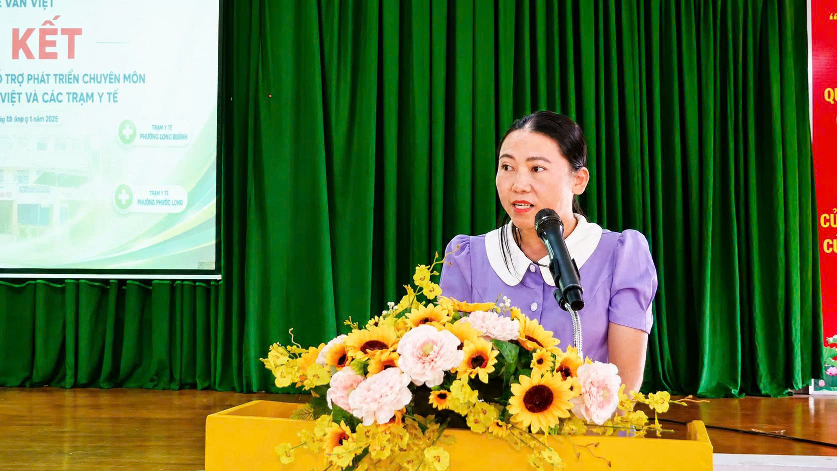 BSCK1 Vũ Thị Là, Phó Giám đốc điều hành Trạm Y tế phường Long Bình, TP.HCM