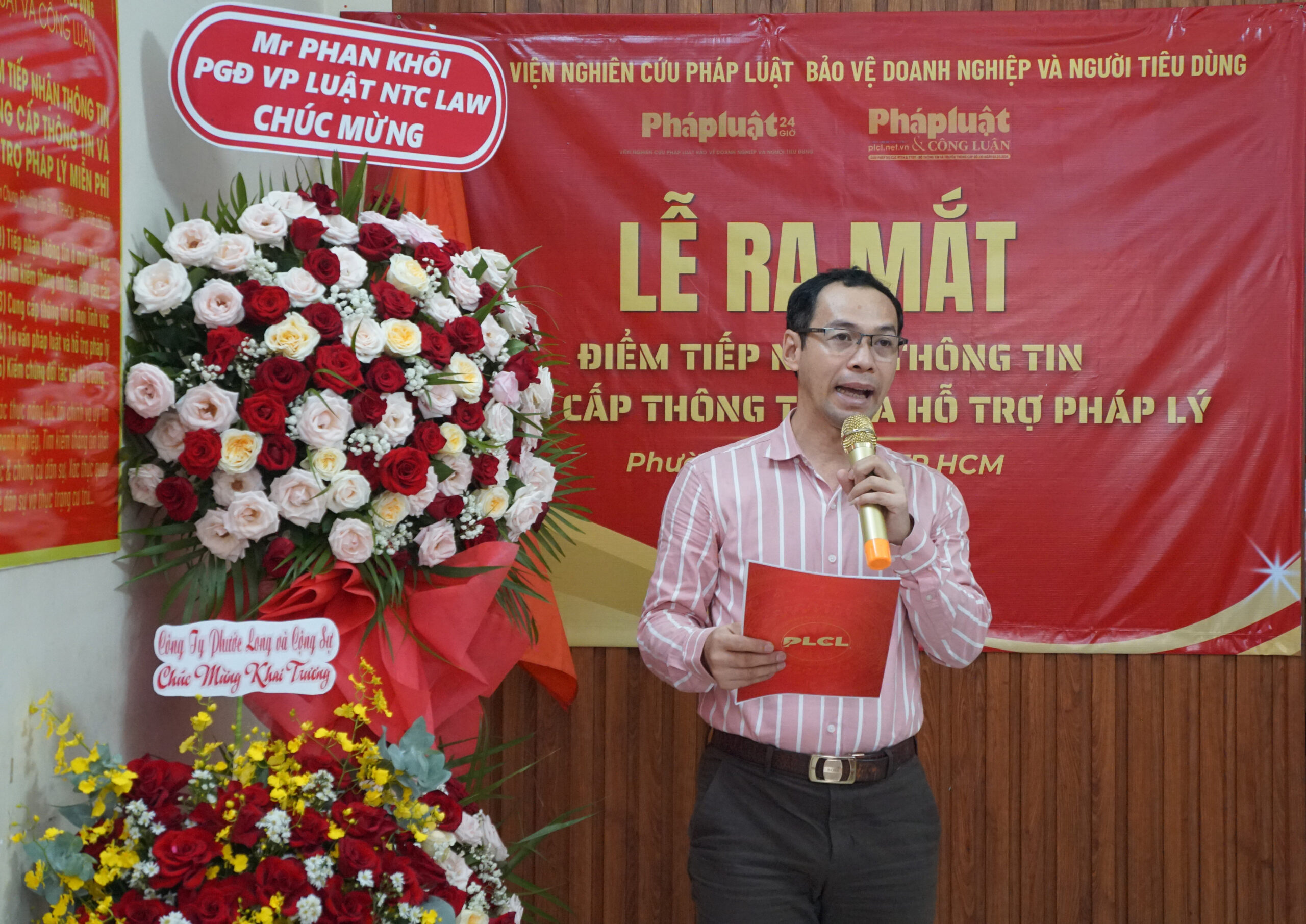 Thạc sĩ, Luật gia Nguyễn Lê Hải Thanh (Viện trưởng Viện nghiên cứu pháp luật bảo vệ doanh nghiệp và người tiêu dùng kiêm nhiệm Trưởng Ban thông tin điện tử Pháp luật và Công luận) phát biểu