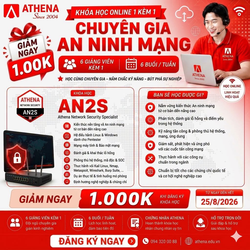 Khóa AN2S hiện được giới thiệu với mức học phí trọn khóa 24 triệu đồng.
