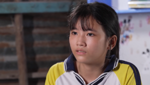 Em Nguyễn Hoàng Bảo Thơ (sinh năm 2015), học sinh lớp 6 Trường THCS Trương Văn Ly