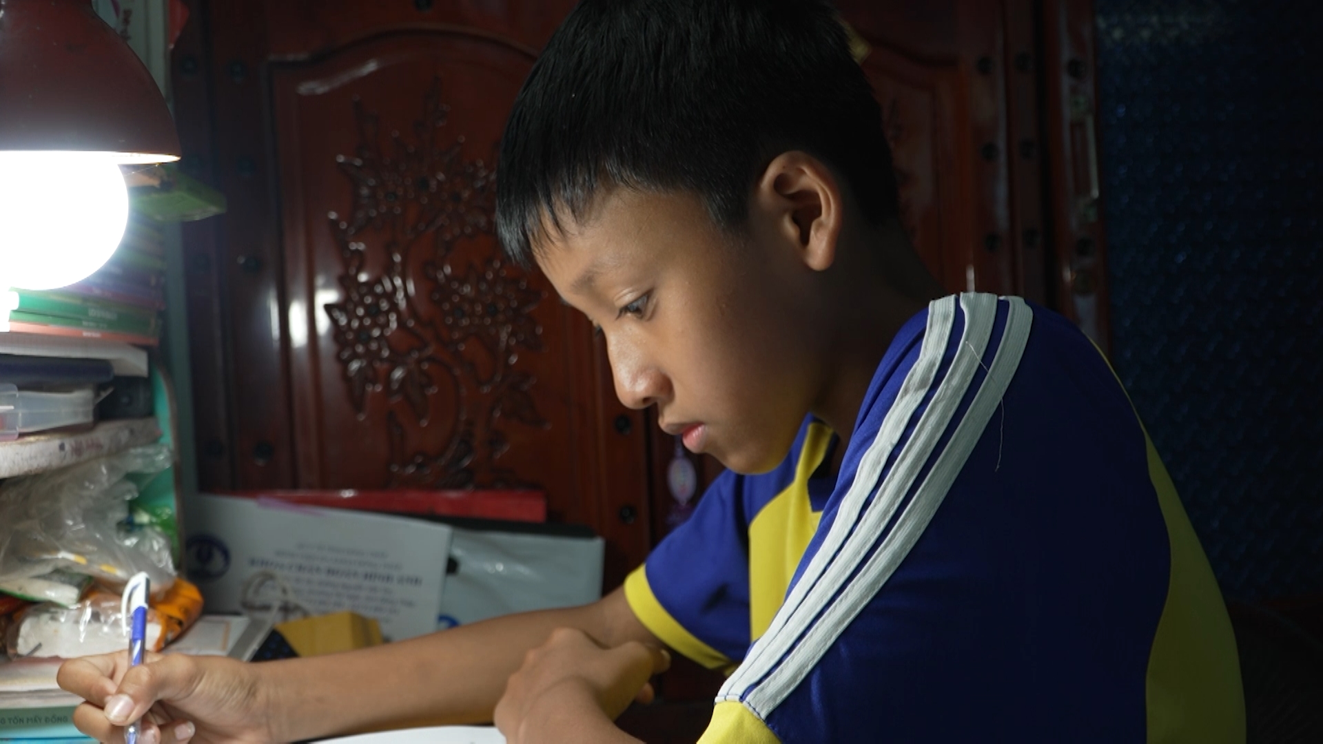 Nguyễn Quang Thắng (sinh năm 2012), học sinh lớp 9 Trường THCS Nguyễn Thị Lựu