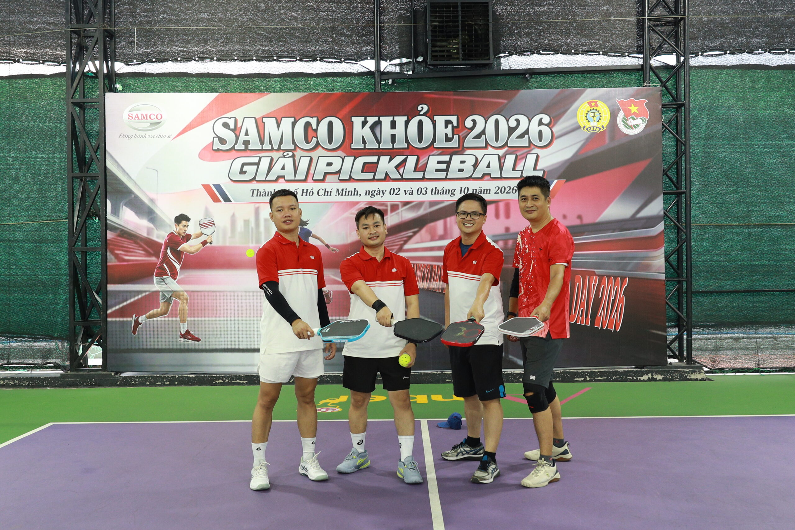 Môn pickleball khởi động Hội thao SAMCO Khỏe 2026, mở màn chuỗi hoạt động thể thao sôi nổi, lan tỏa tinh thần đoàn kết và kết nối các đơn vị trong đại gia đình SAMCO.Môn pickleball khởi động Hội thao SAMCO Khỏe 2026, mở màn chuỗi hoạt động thể thao sôi nổi, lan tỏa tinh thần đoàn kết và kết nối các đơn vị trong đại gia đình SAMCO.